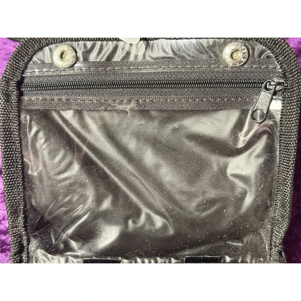 90s Y2K Vtg Lisa Frank Cosmetic Bag Lot Metallic Rainbow Striped Travel‎ Wallet